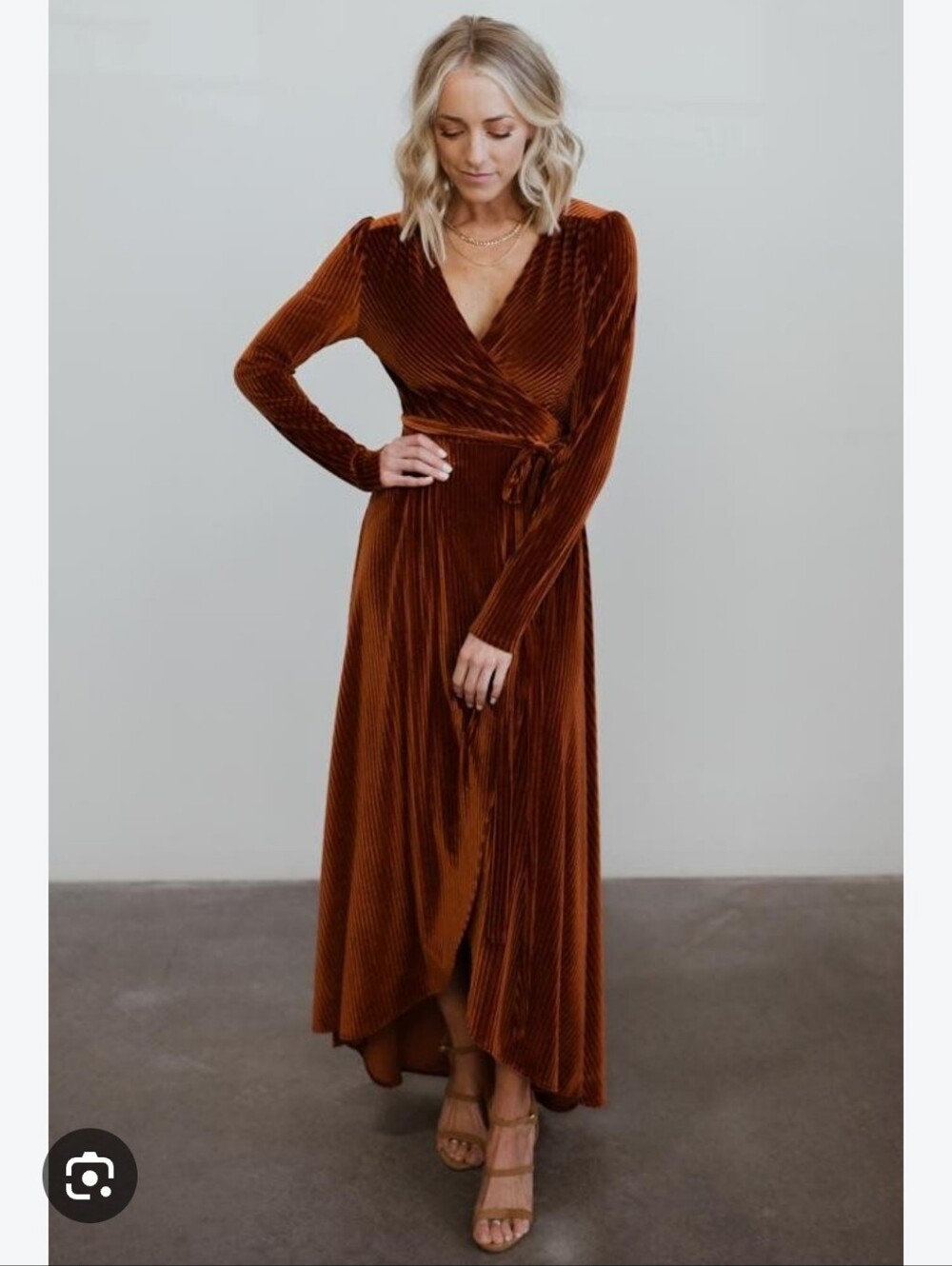 Baltic Born Esmeralda Velvet Wrap Long Sleeve Maxi Dress Boho, Autumn Fantasy